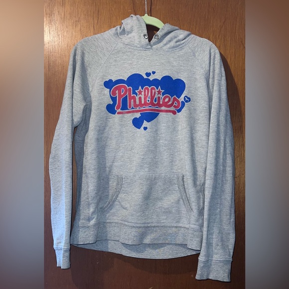 Victoria's Secret Tops - PINK Victoria's Secret MLB Philadelphia Phillies Hoodie Size Large RARE